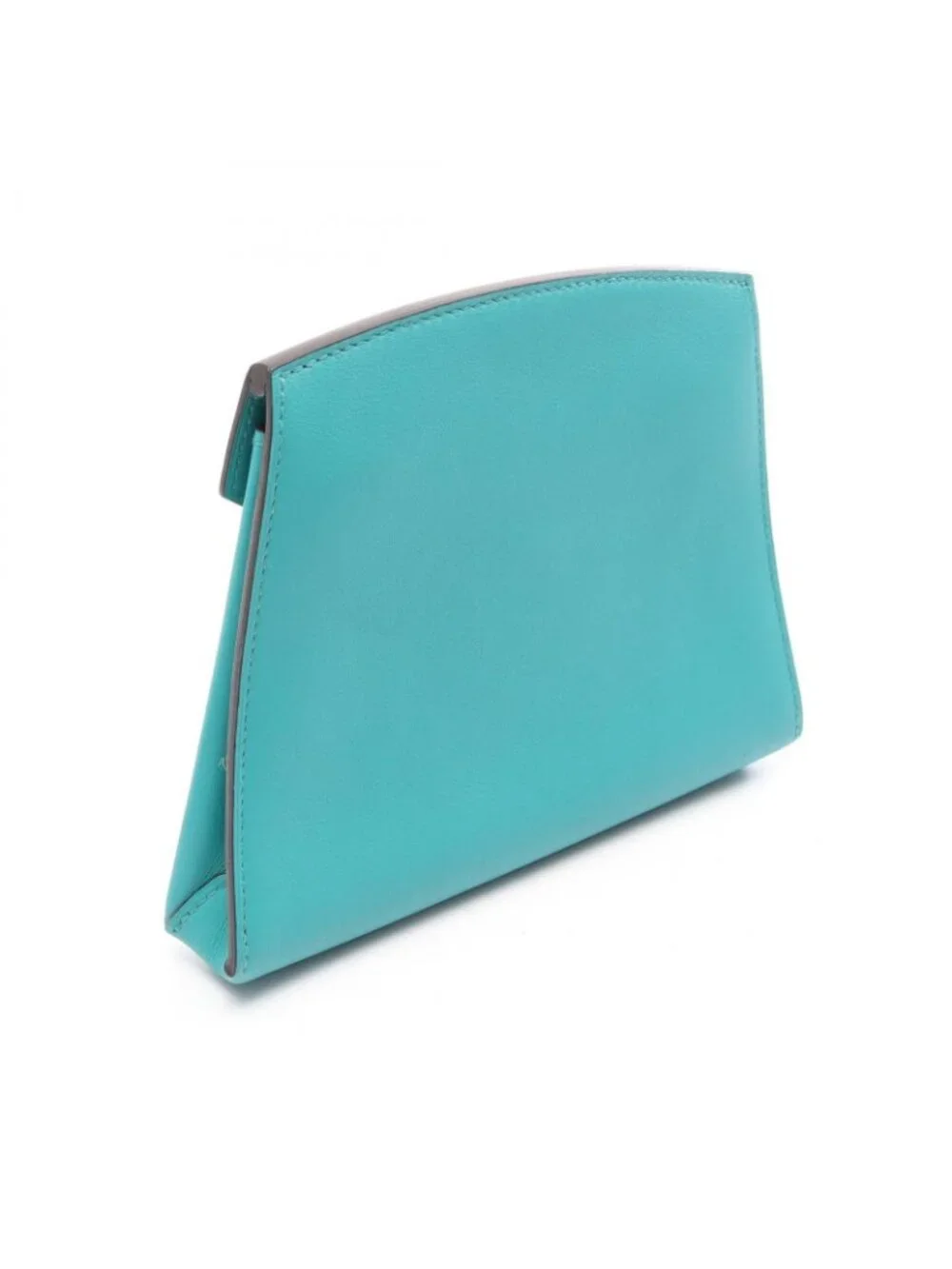 Hermes Pouch Tutti Frutti Blue Paon Lime Leather
